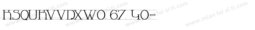 KSQUKVVDXW0 67 40字体转换